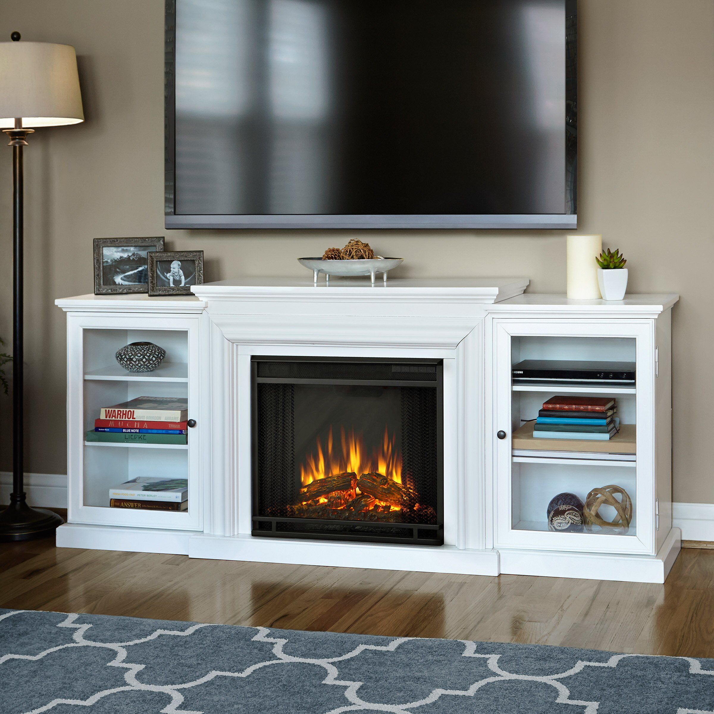 Real Flame Frederick Tv Stand With Electric Fireplace & Reviews | Wayfair Within Tv Stands With Electric Fireplace (Gallery 4 of 20)