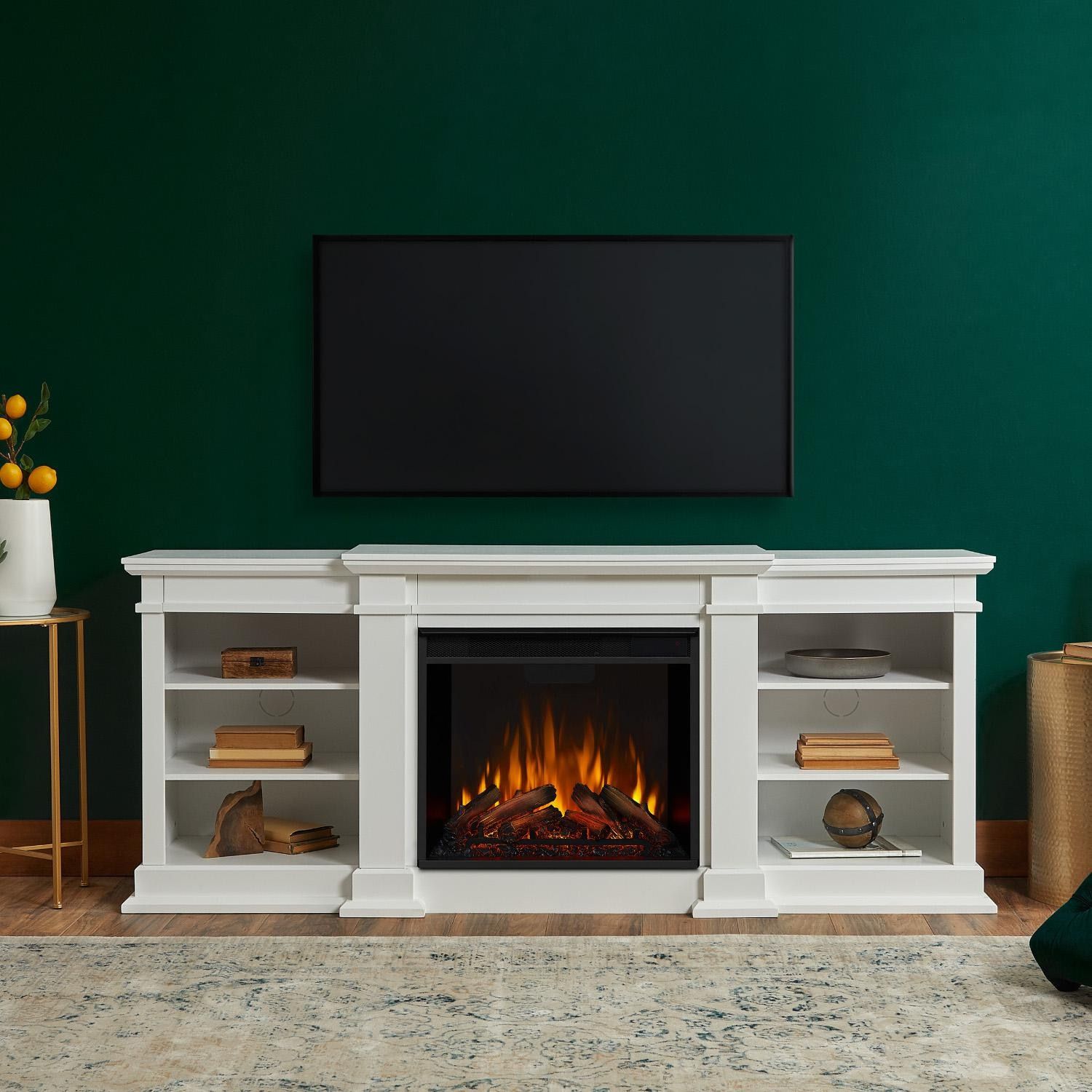 Real Flame G1200e W Fresno 71 Inch Electric Fireplace Entertainment Intended For Electric Fireplace Entertainment Centers (View 13 of 20)