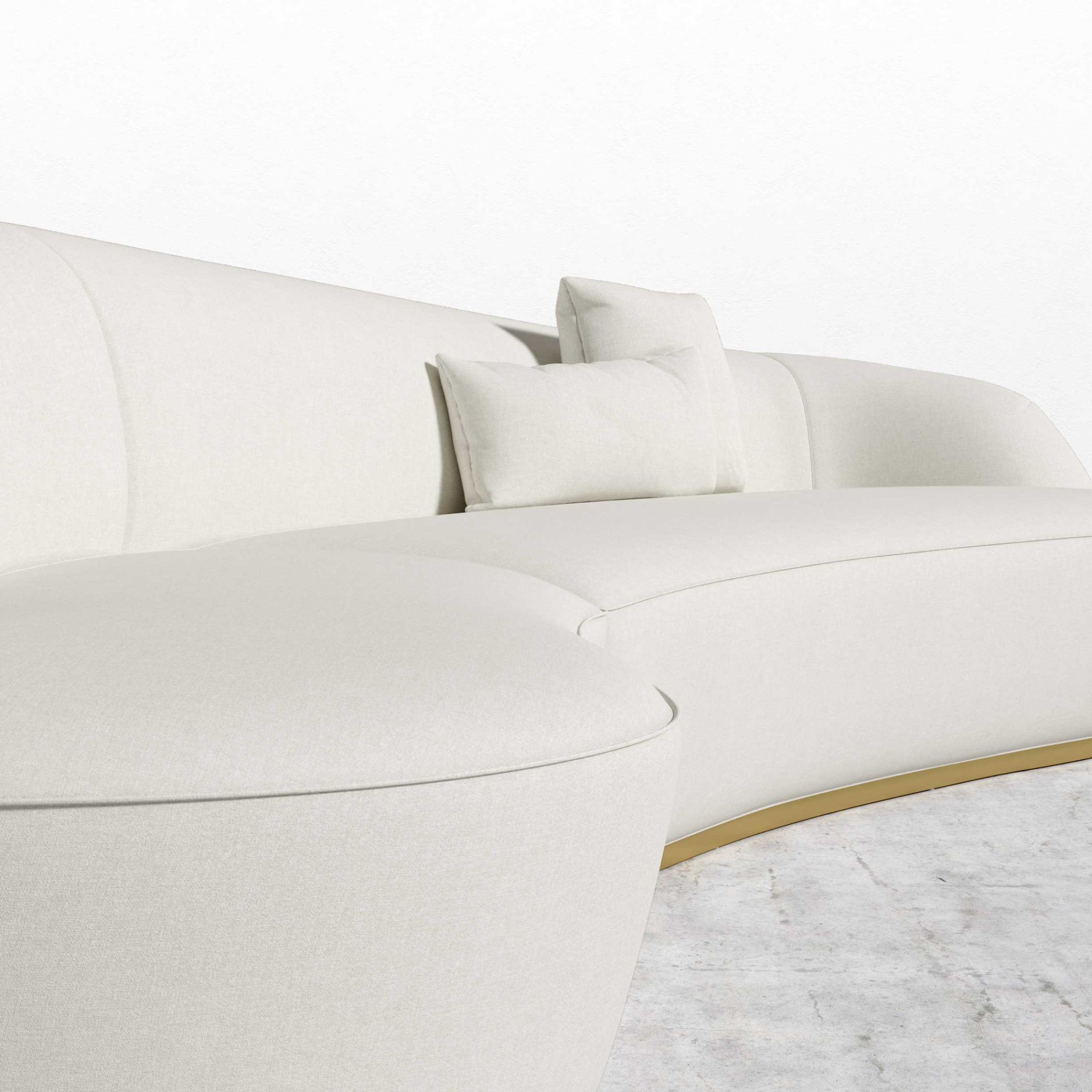 Reya Curved Sectional | Rove Concepts Pertaining To 130" Curved Sectionals (View 6 of 20)
