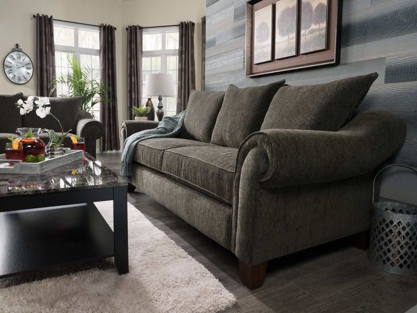 Rochester Dark Grey Sofa | Furniture.ca With Regard To Sofas In Dark Grey (Gallery 4 of 20)