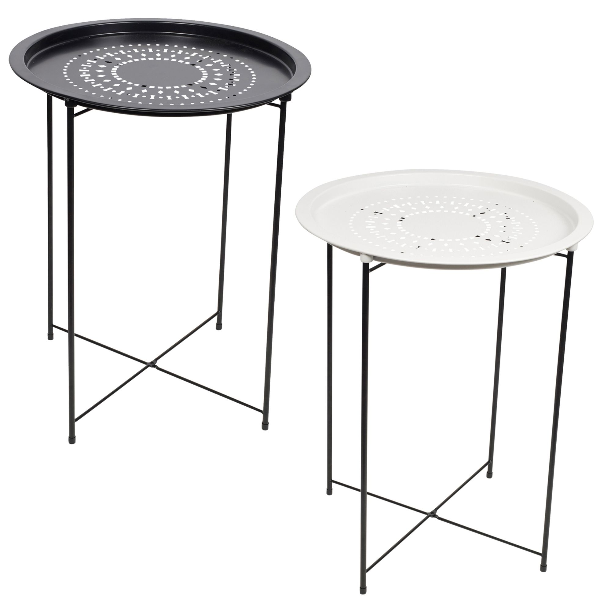Round Black Metal Outdoor Coffee Table : Garden Treasures Davenport Within Round Steel Patio Coffee Tables (Gallery 19 of 20)