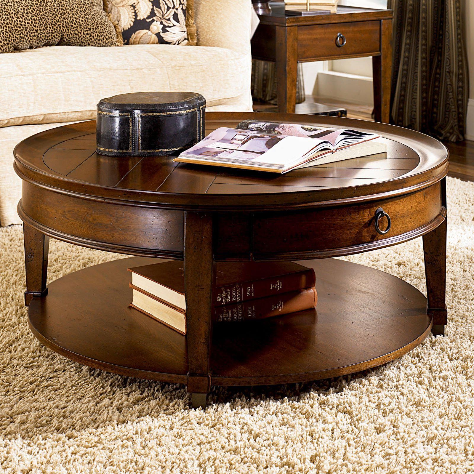 Round Mahogany Coffee Table | Coffee Table Design Ideas For Coffee Tables With Round Wooden Tops (View 18 of 20)