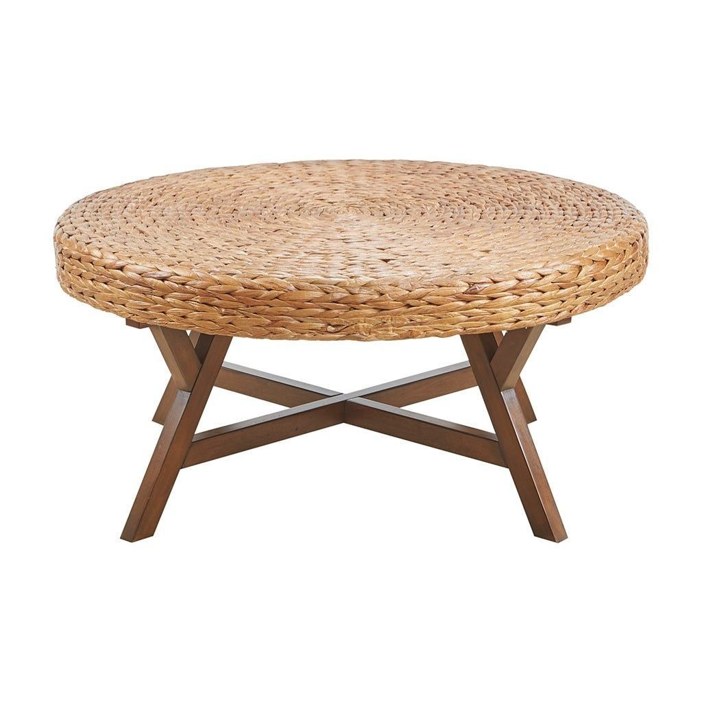 Seadrift Natural Woven Round Coffee Table | Coffee Table Design, Round Within Woven Paths Coffee Tables (Gallery 19 of 20)