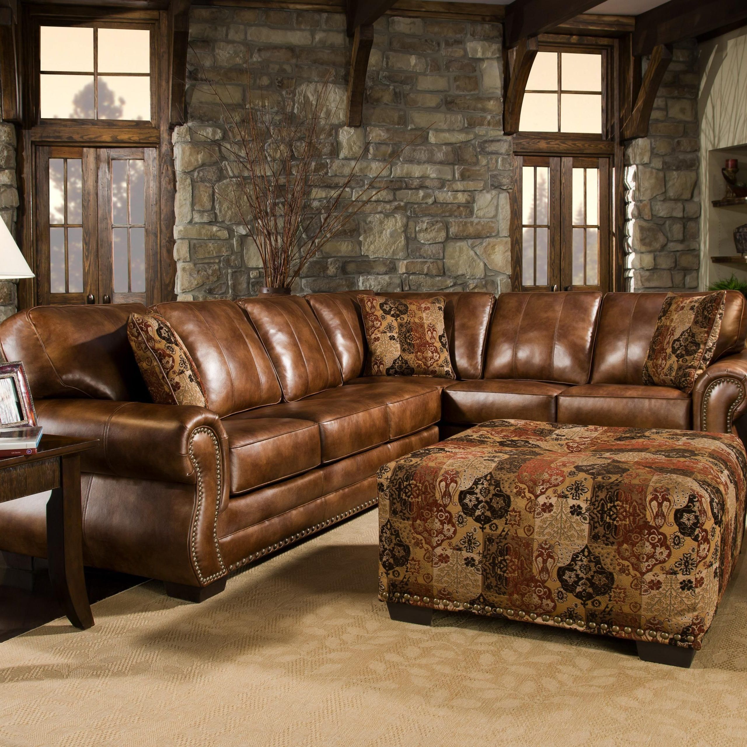 Sectional Sofacorinthian. Beautiful. For The Family Room Sectional Pertaining To 3 Piece Leather Sectional Sofa Sets (Gallery 16 of 20)