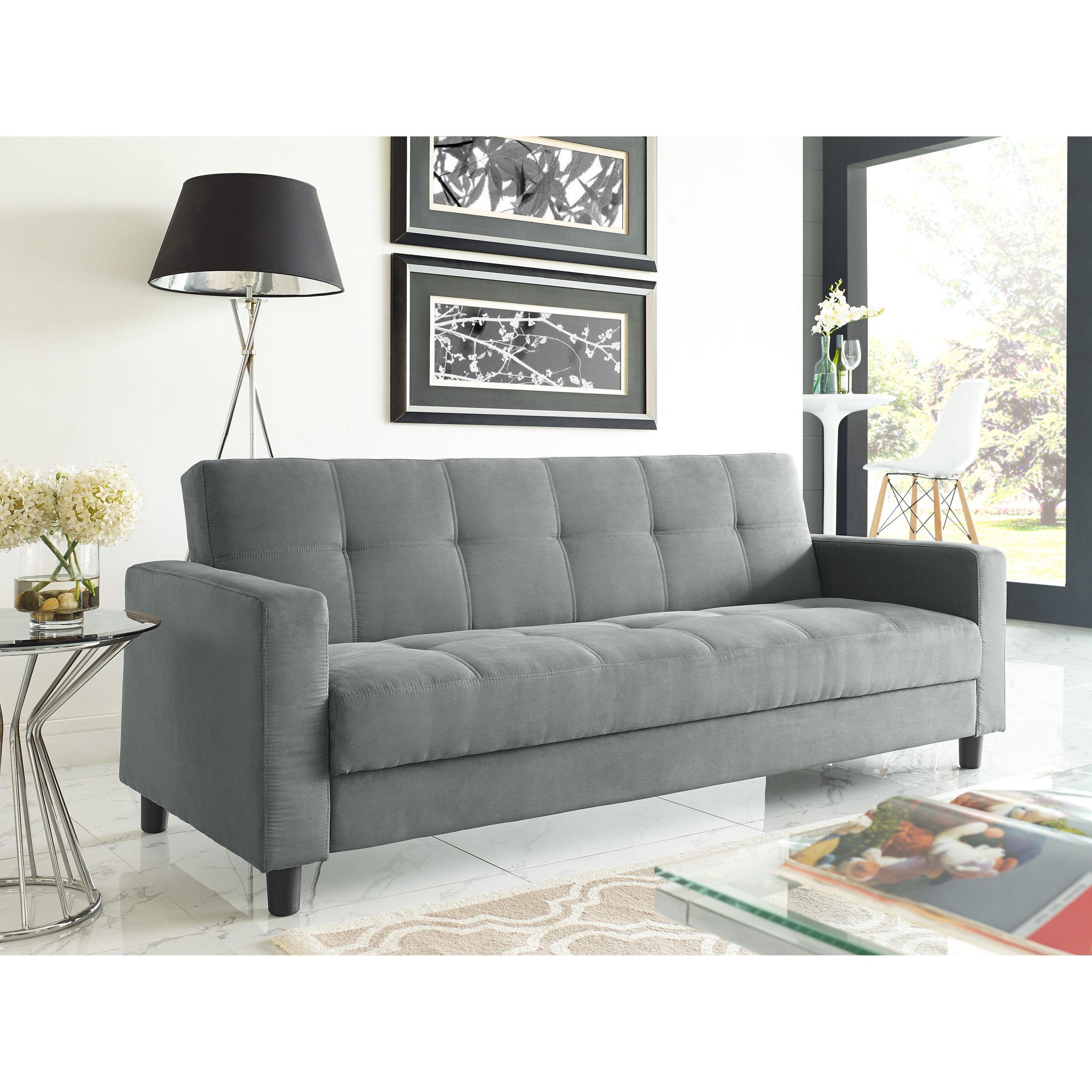 Serta Futons Regina Dream Convertible Sofa | Wayfair.ca Inside 8 Seat Convertible Sofas (Gallery 1 of 20)