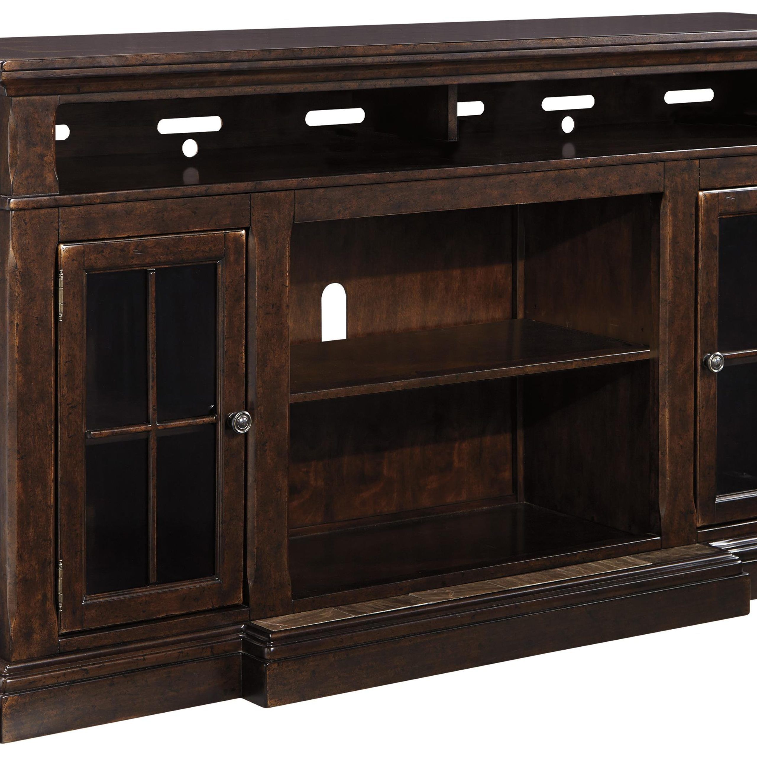 Signature Designashley Roddinton W701 88 Extra Large Tv Stand With Within Tv Stands With 2 Doors And 2 Open Shelves (Gallery 6 of 20)