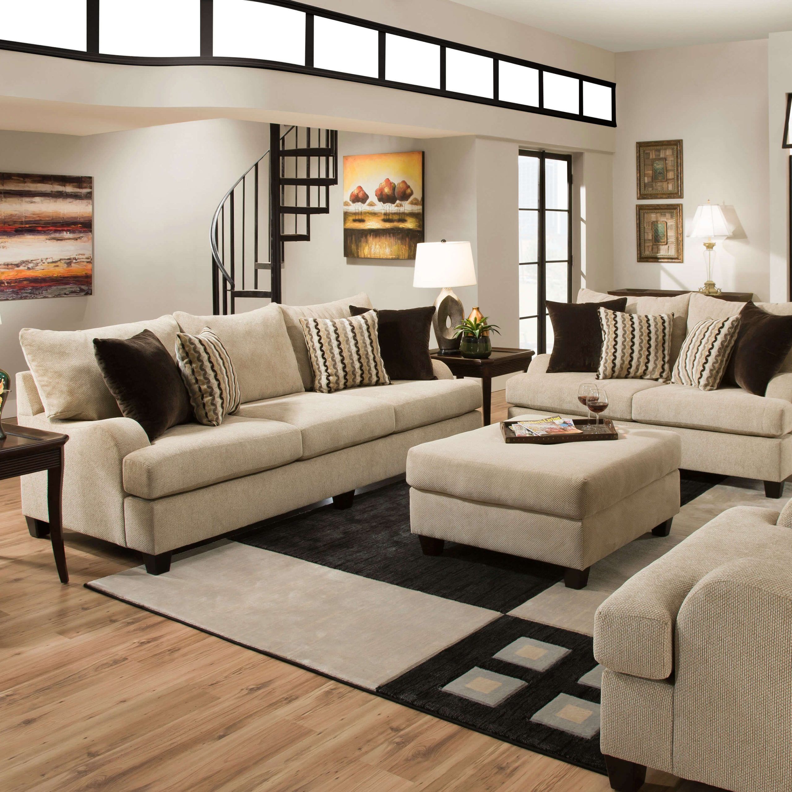 Simmons Trinidad Taupe Living Room Set | Wohnzimmer Gestalten, Sofa Throughout Sofas For Living Rooms (Gallery 15 of 20)