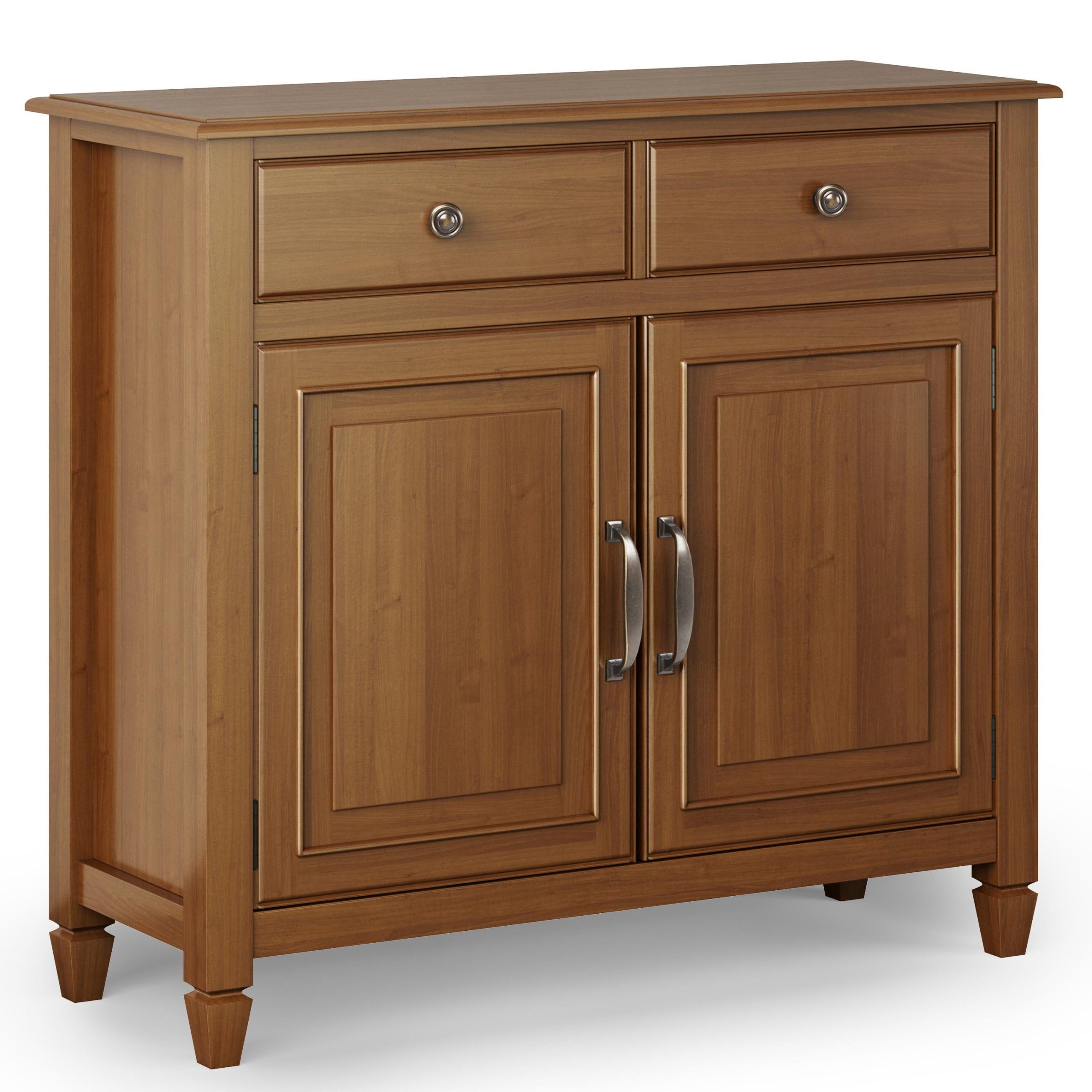 Simpli Home Connaught Solid Wood 40 Inch Wide Traditional Entryway In Wood Cabinet With Drawers (Gallery 3 of 20)