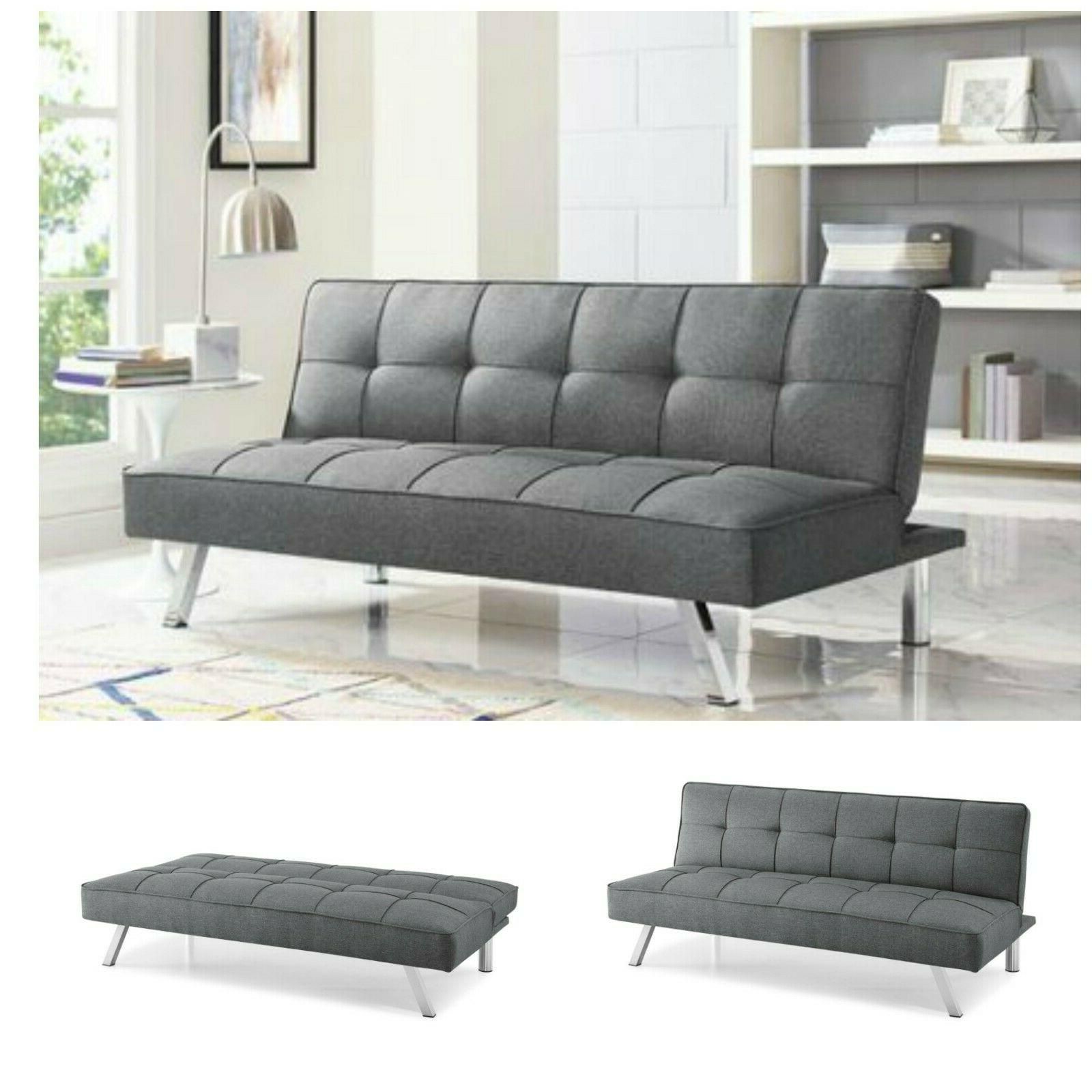 Sleeper Sofa Bed Grey Gray Convertible Couch Modern Pertaining To Convertible Gray Loveseat Sleepers (View 13 of 20)