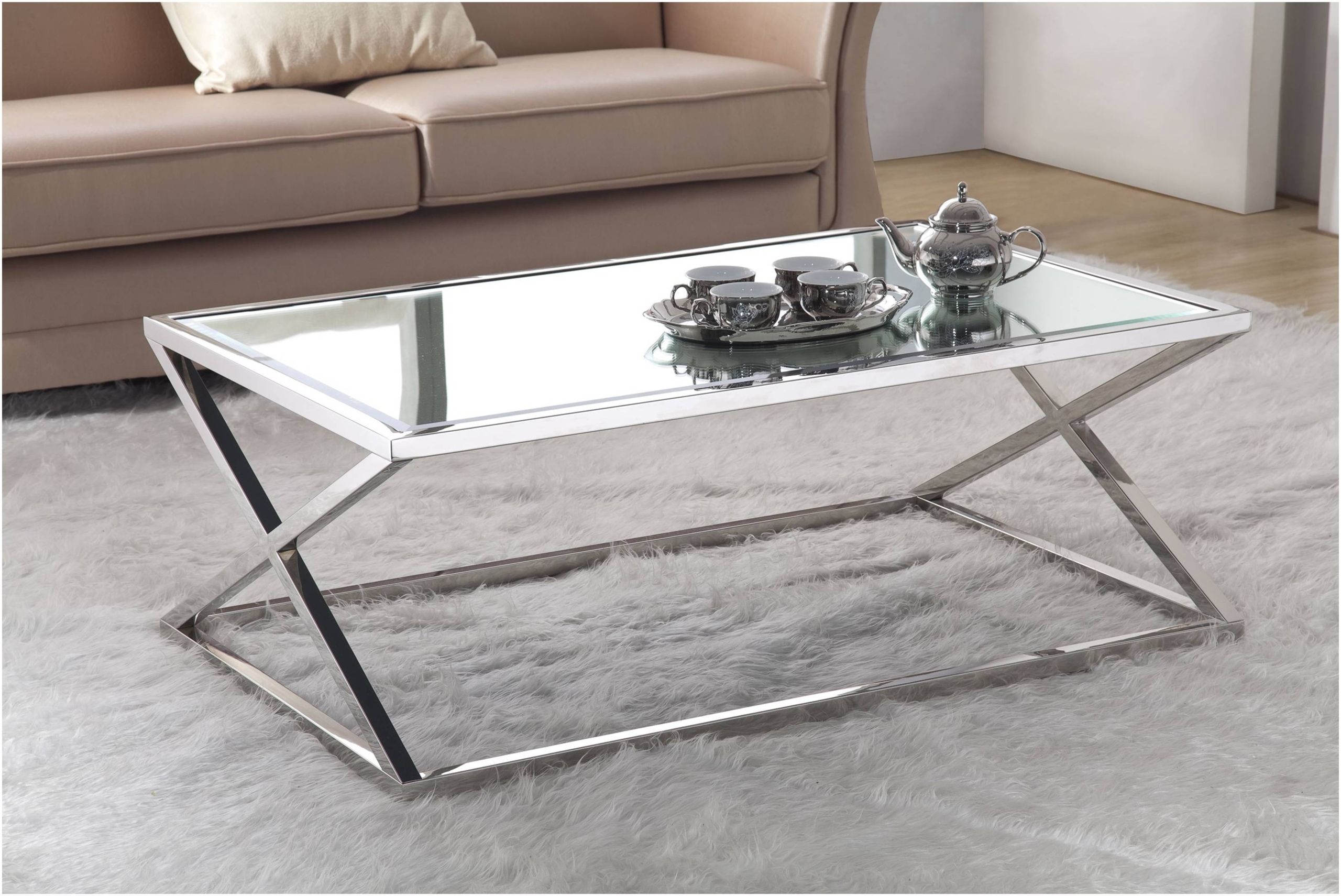 Stainless Steel Coffee Tables – Ideas On Foter In Glossy Finished Metal Coffee Tables (Gallery 7 of 20)
