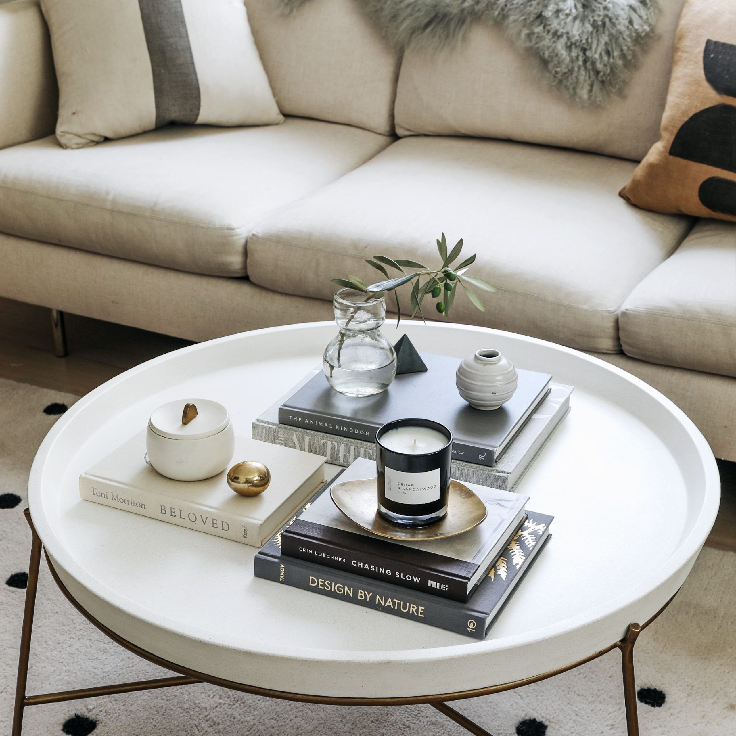 Styling Your Round Coffee Table: Tips And Ideas – Coffee Table Decor Pertaining To Monaco Round Coffee Tables (Gallery 19 of 20)