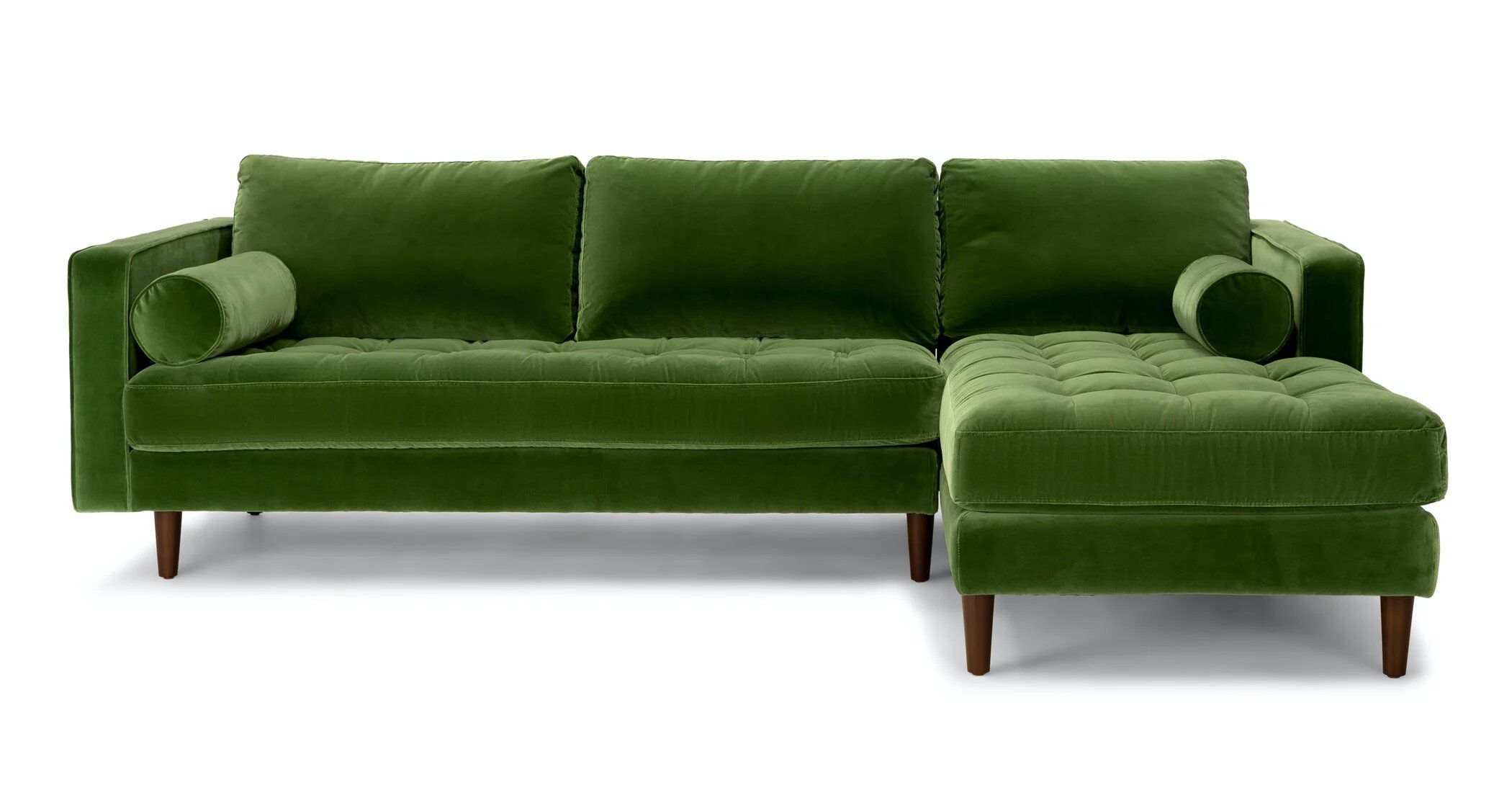 The 9 Best Green Velvet Sofas Of 2022 For Green Velvet Modular Sectionals (Gallery 1 of 20)