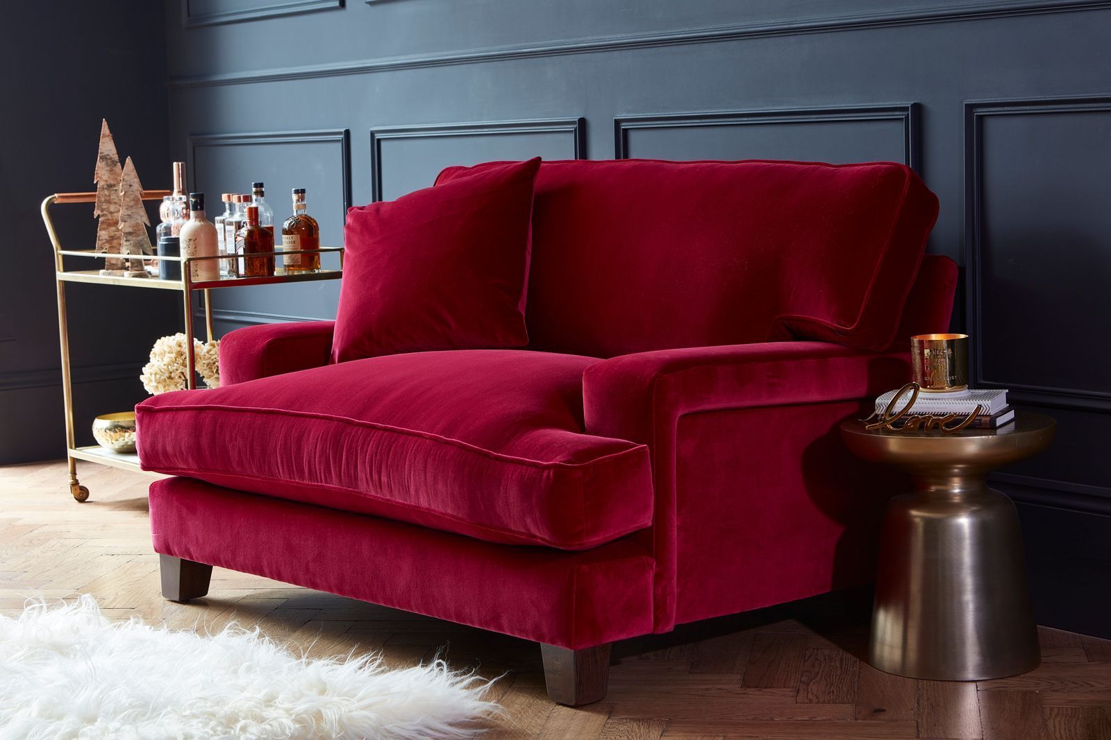 The Best Loveseats To Snuggle Up In | Velvet Sofa Living Room, Red Throughout Small Love Seats In Velvet (Gallery 1 of 21)