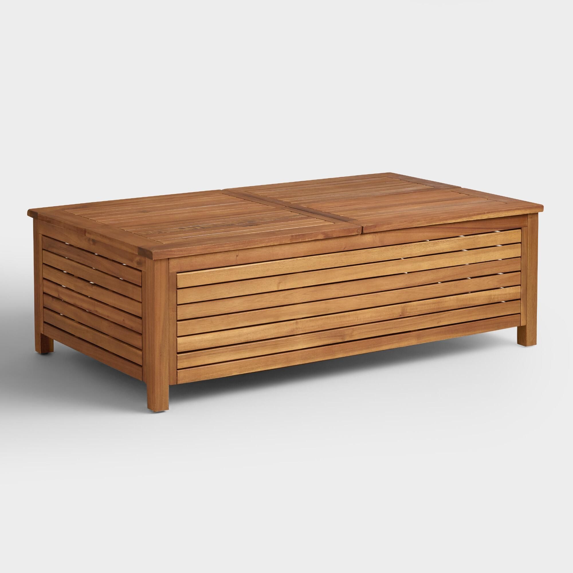 The Bold Beauty Of Our Occasional Collection Comes From Solid Acacia Regarding Outdoor Coffee Tables With Storage (View 5 of 20)