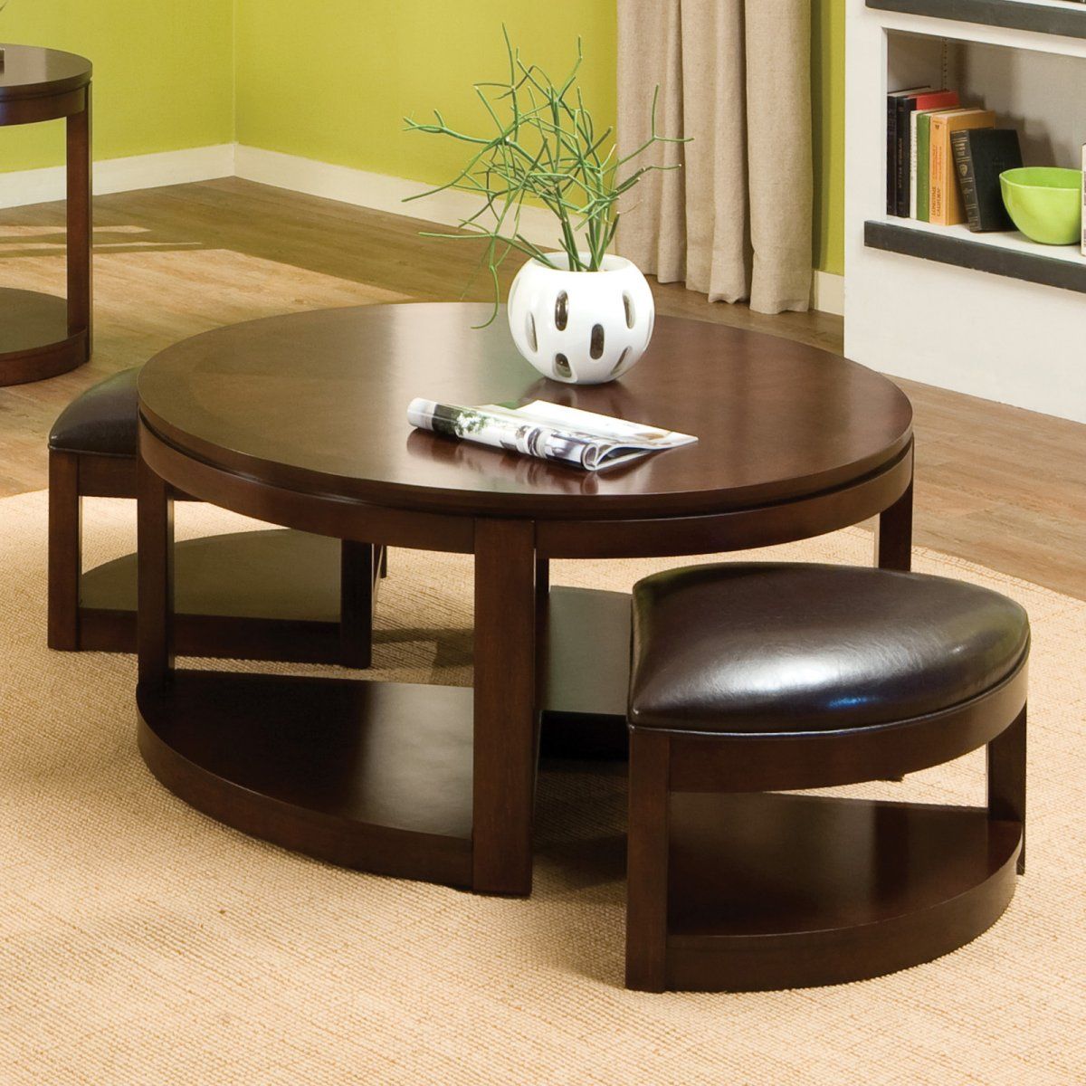 The Round Coffee Tables With Storage – The Simple And Compact Furniture Inside Round Coffee Tables (Gallery 17 of 20)