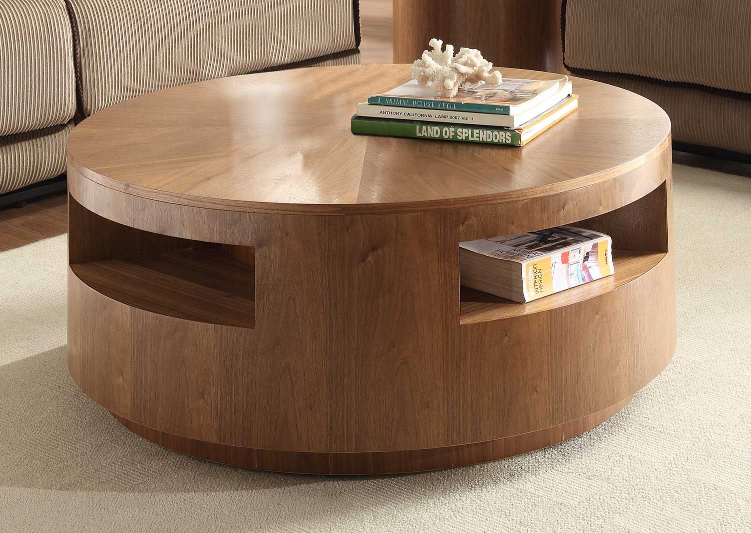 The Round Coffee Tables With Storage – The Simple And Compact Furniture With Round Coffee Tables (Gallery 1 of 20)