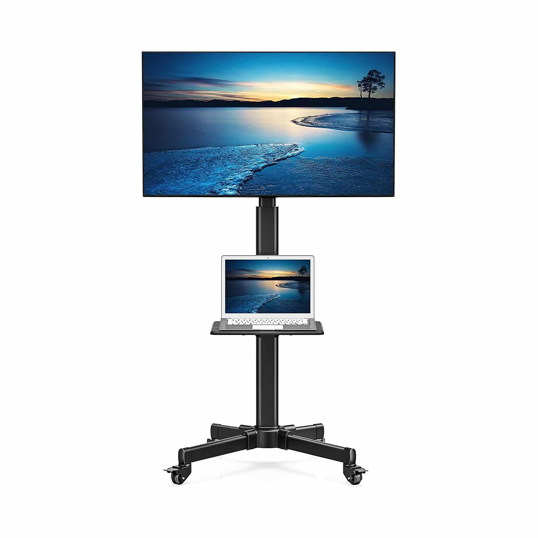 Top 10 Best Portable Tv Stands In 2023 Reviews | Buyer's Guide Inside Foldable Portable Adjustable Tv Stands (View 13 of 20)