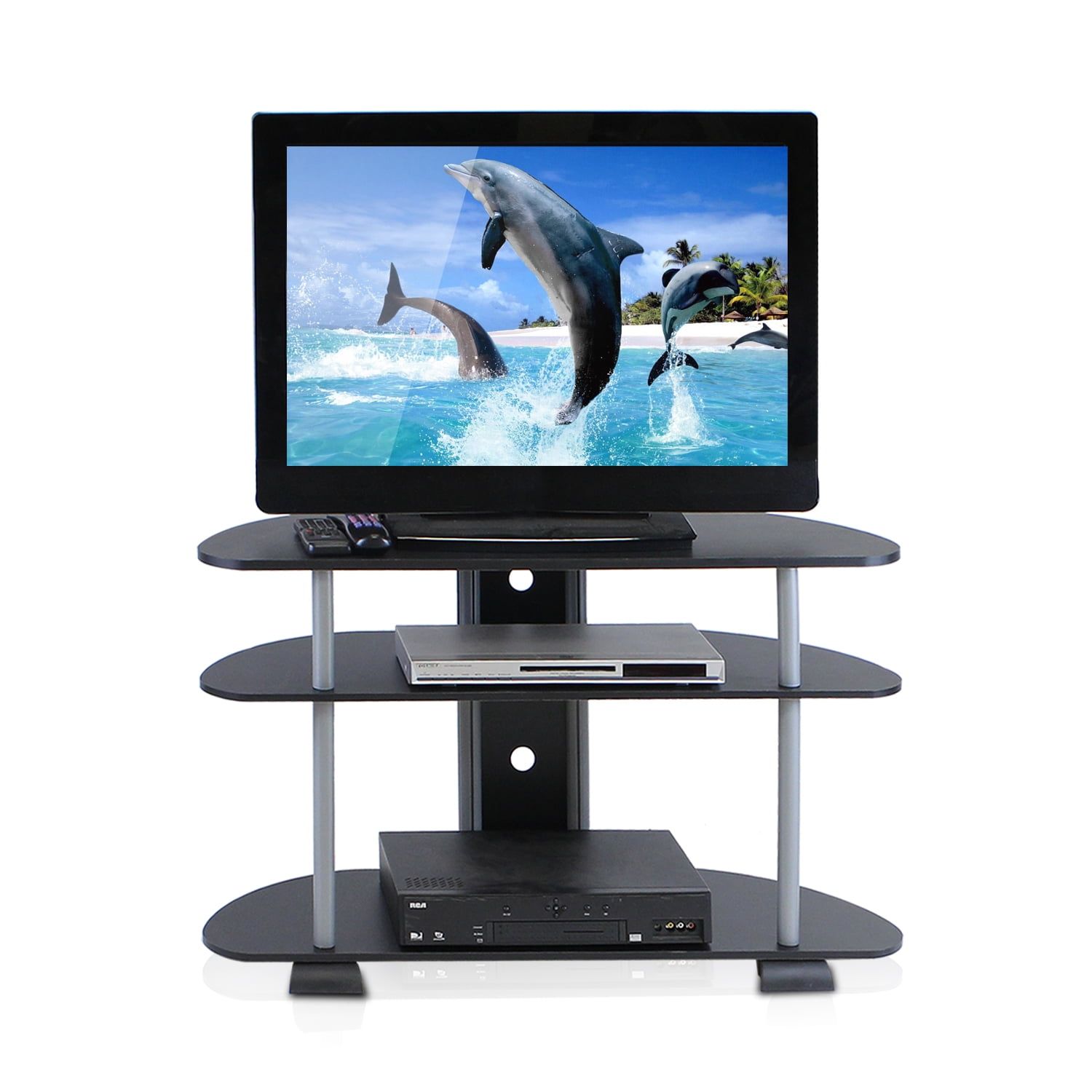 Turn N Tube 3 Tier Tv Stand For Tvs Up To 42", Multiple Colors Intended For Tier Stands For Tvs (Gallery 10 of 20)