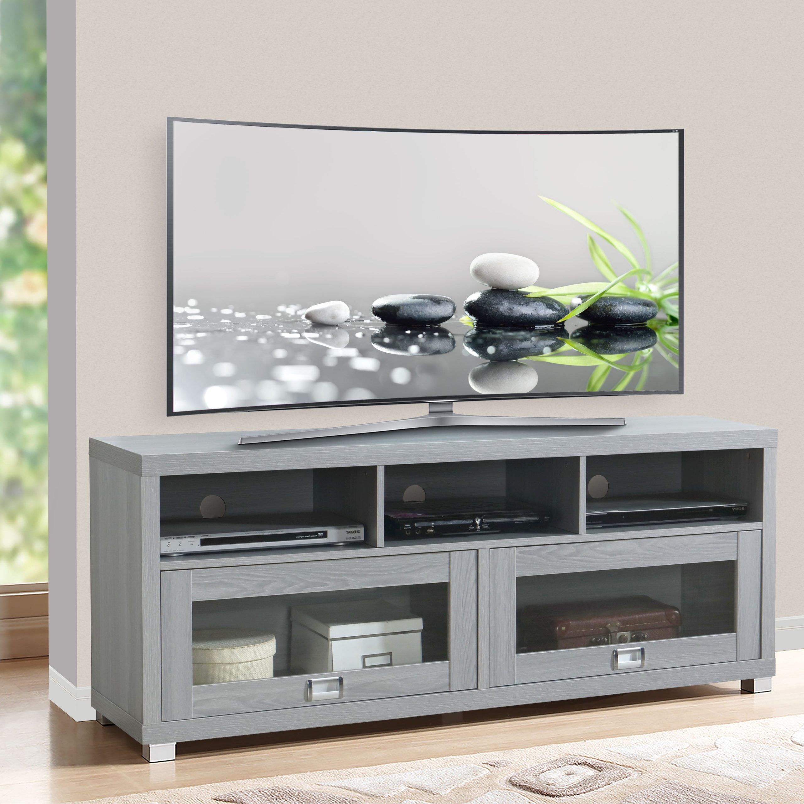 Tv Stand For 75 Inch Tv Tv 75 Inch Stand Glass Frosted Rta Tvm Shelves For Bestier Tv Stand For Tvs Up To 75" (View 19 of 20)