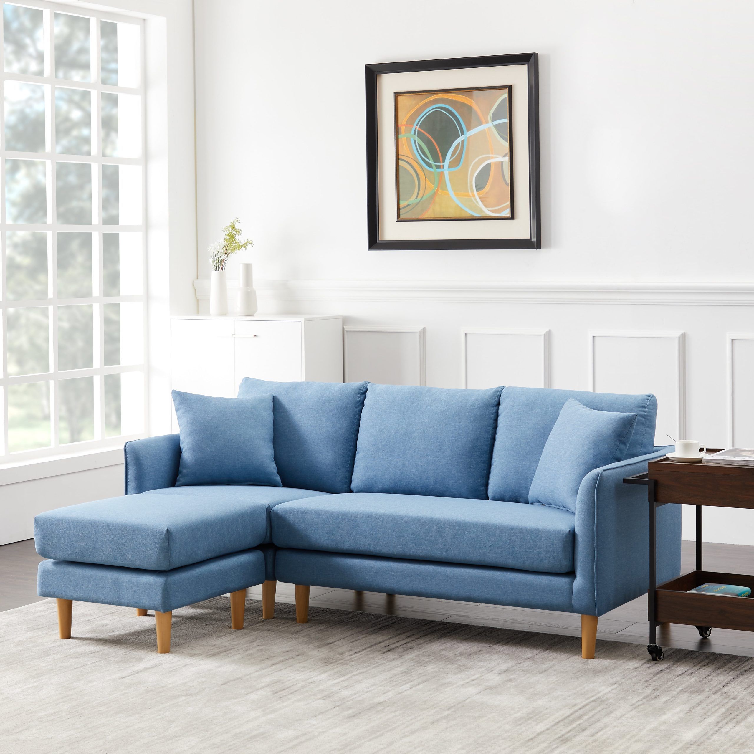 Uhomepro Convertible Sectional Sofa Couch, 74"w L Shaped Couch With Throughout Sofas For Compact Living (View 11 of 20)