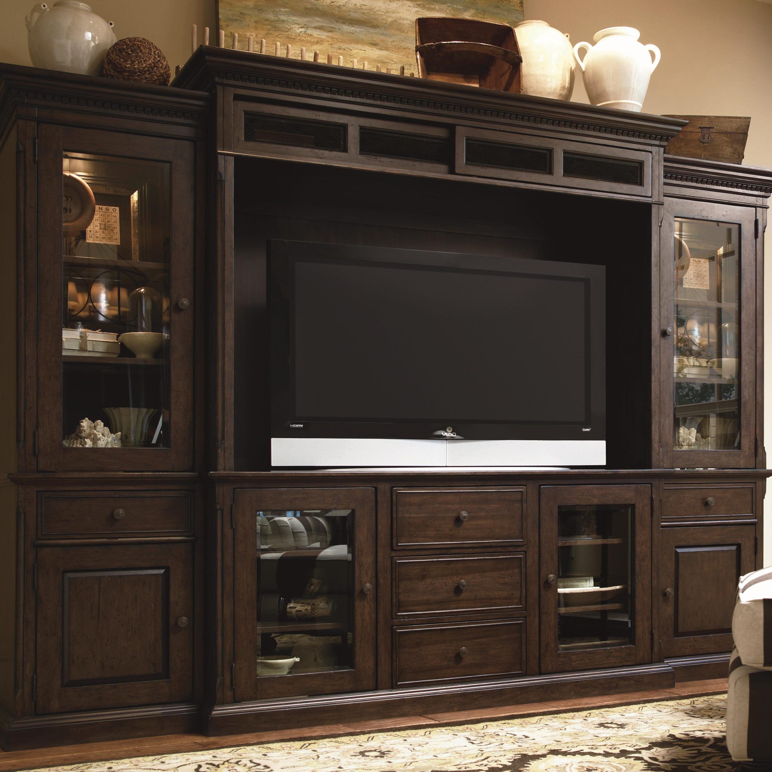 Universal Down Home 70 Inch Entertainment Console With 3 Drawers With Wide Entertainment Centers (Gallery 3 of 20)