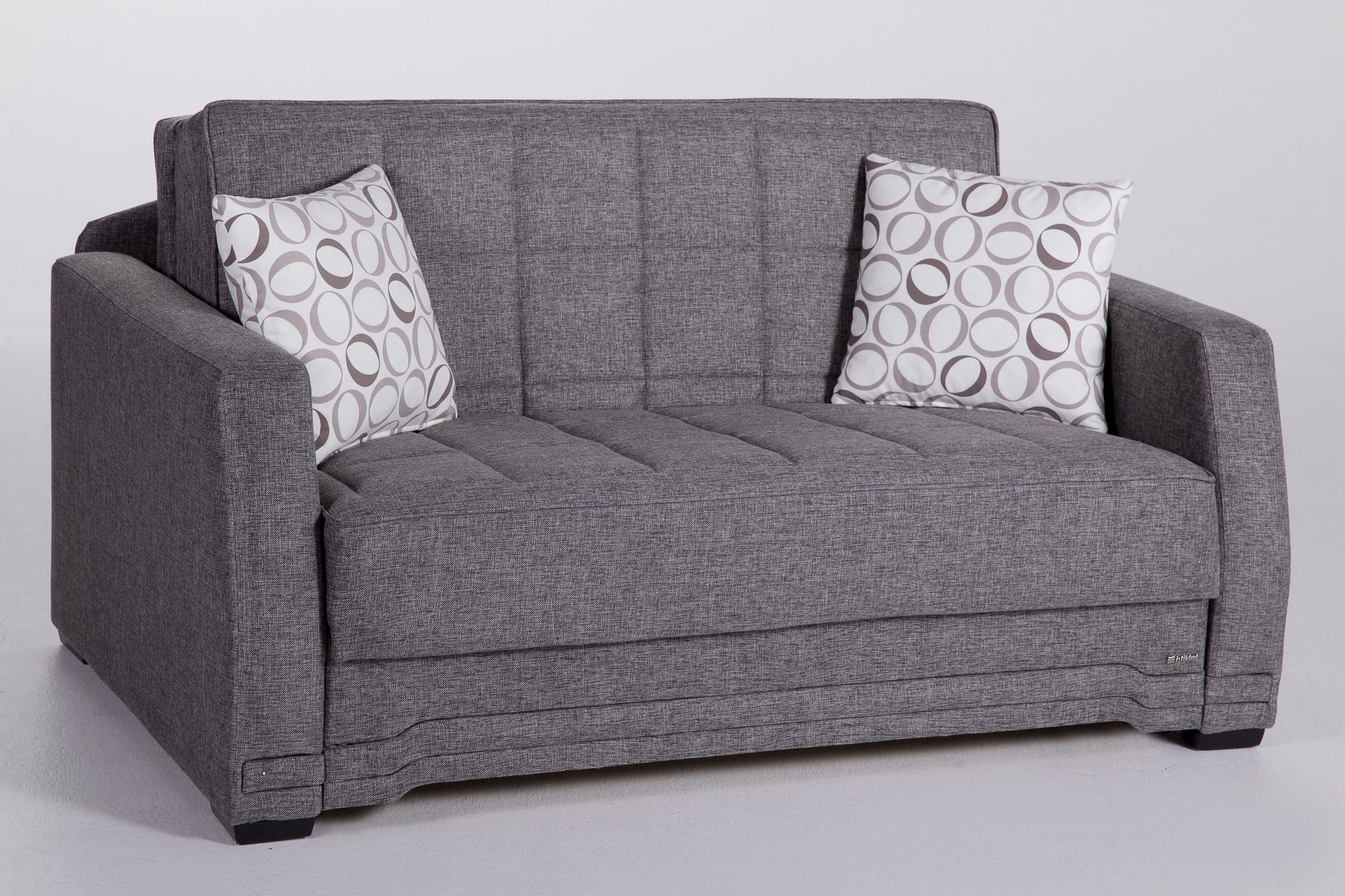Valerie Diego Gray Loveseat Sleeperistikbal Furniture | Love Seat Intended For 3 In 1 Gray Pull Out Sleeper Sofas (Gallery 17 of 20)