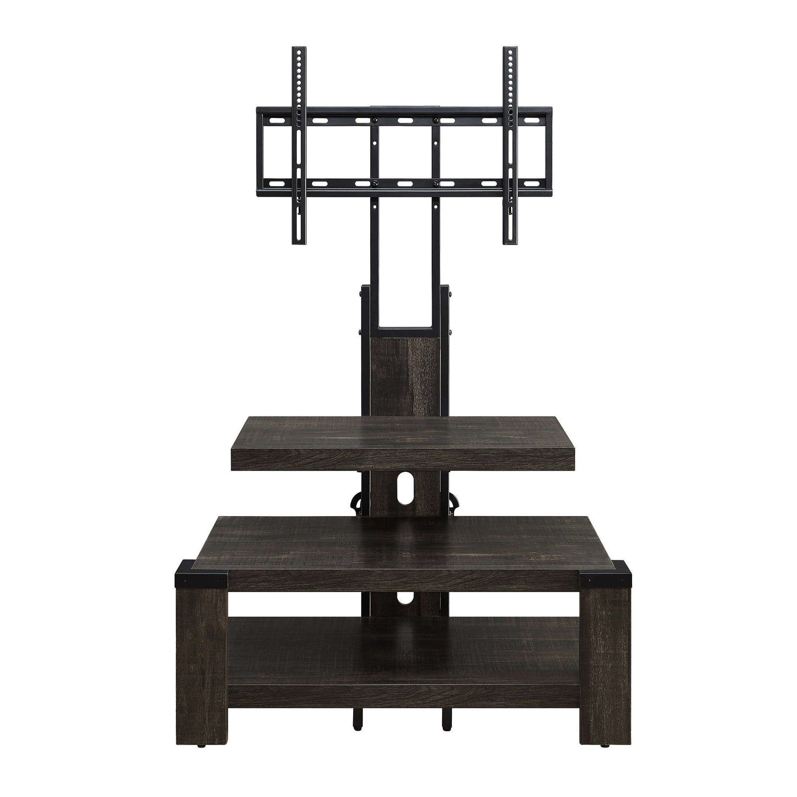 Whalen 3 Shelf Television Stand With Floater Mount For Tvs Up To 55 Regarding Top Shelf Mount Tv Stands (View 19 of 20)