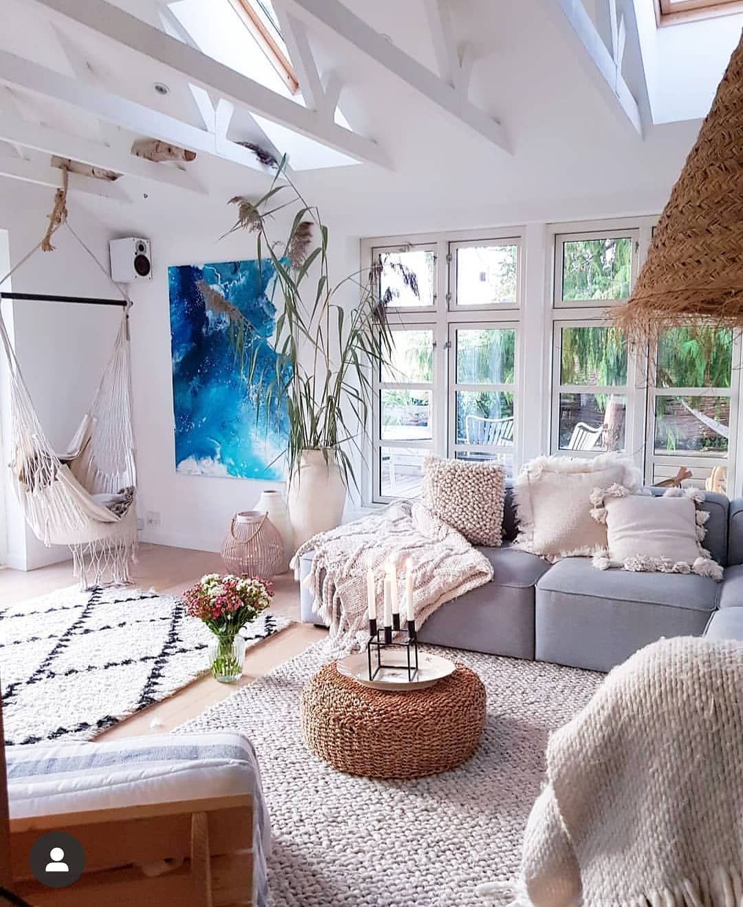 When Coastal Living Meets Scandi Boho Chic | Beach House Living Room Within Cozy Castle Boho Living Room Tables (Gallery 3 of 20)