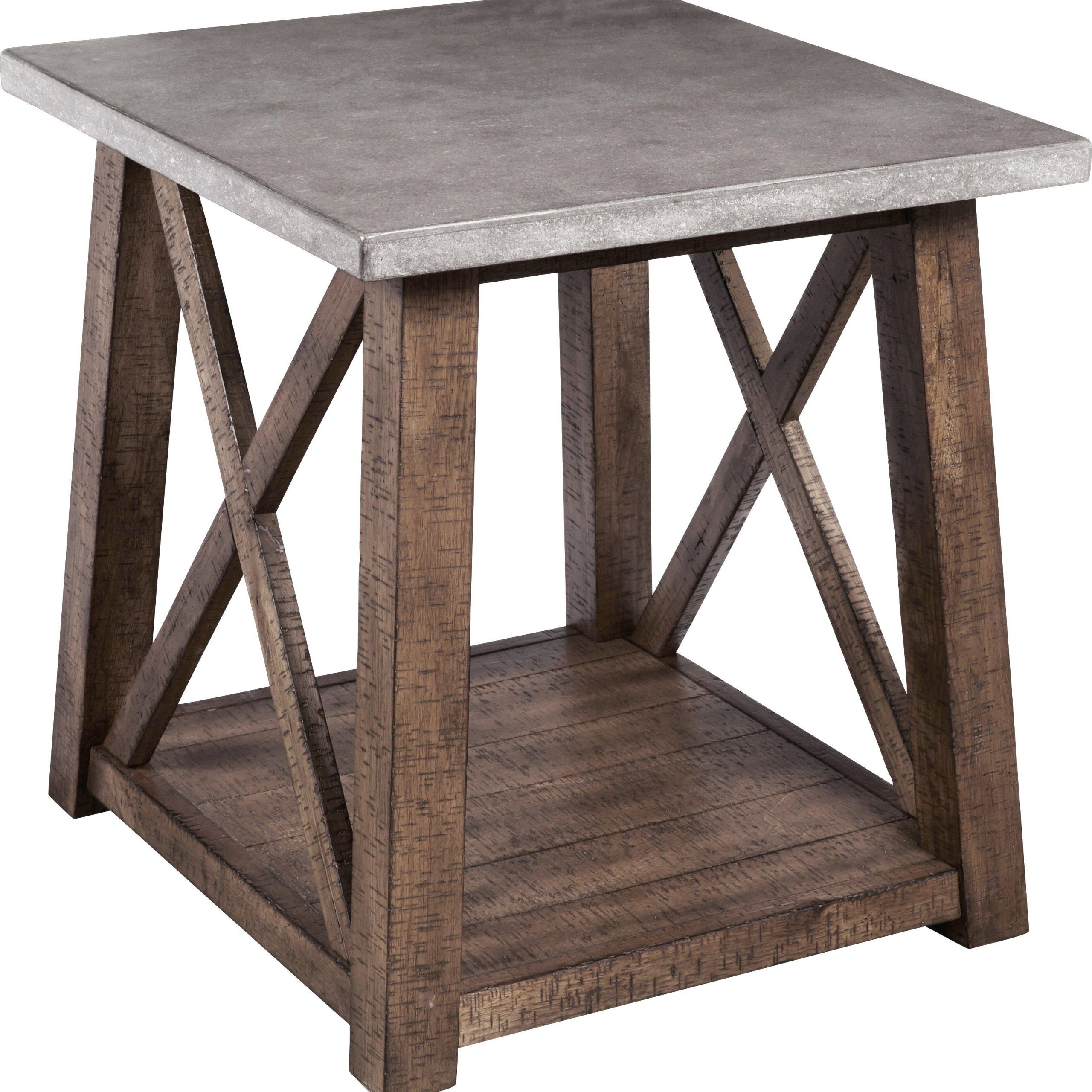 Wimberley Gray End Table .299.99. 22w X 24d X 24h (View 19 of 20)