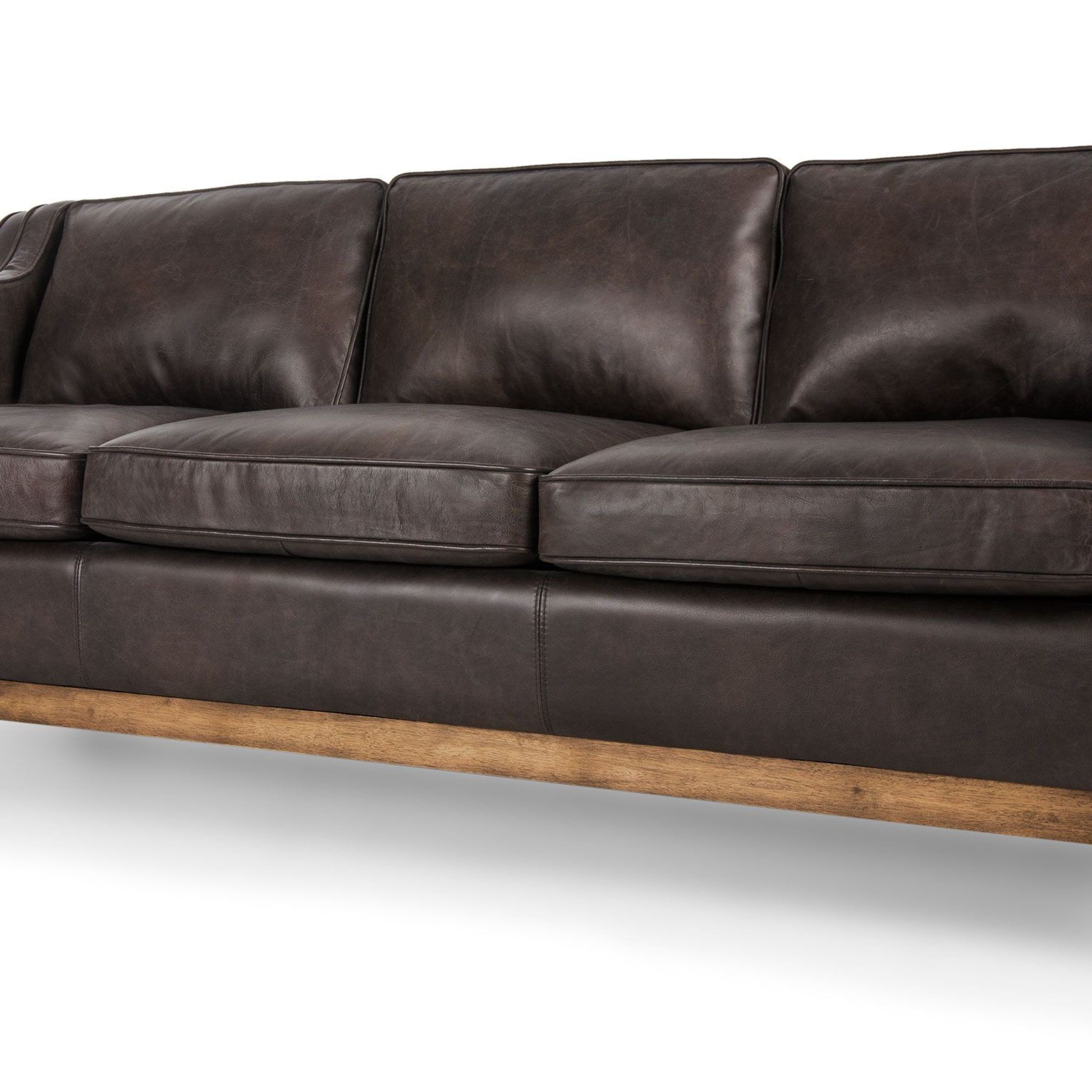 Worthington Oxford Brown Sofa – Sofas & Ottomans – Bryght | Modern, Mid Inside Sofas With Ottomans In Brown (Gallery 13 of 20)