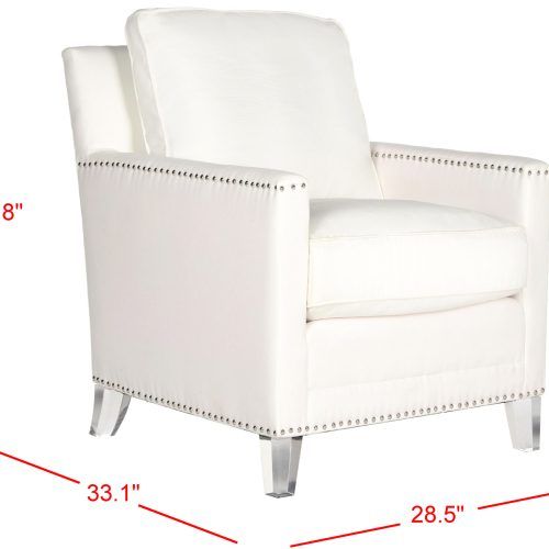 White And Clear Acrylic Tufted Vanity Stools (Photo 19 of 20)