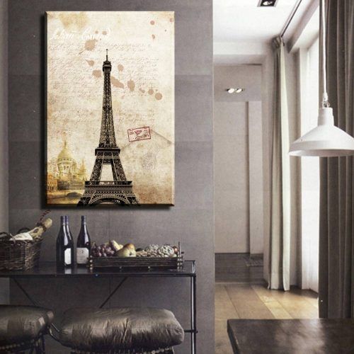 Eiffel Tower Wall Hanging Art (Photo 12 of 20)