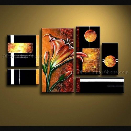 Abstract Oversized Canvas Wall Art (Photo 7 of 20)