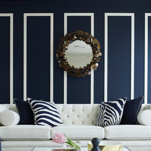Navy Wall Accents (Photo 10 of 15)
