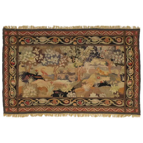 Blended Fabric Pheasant And Doe European Tapestries Wall Hangings (Photo 17 of 20)