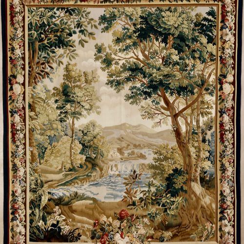 Blended Fabric Verdure Au Chateau Ii European Tapestries (Photo 10 of 20)