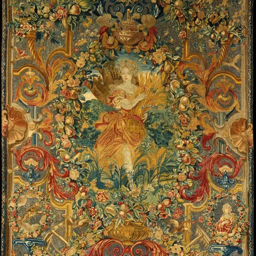 Blended Fabric Verdure Au Chateau Ii European Tapestries (Photo 7 of 20)