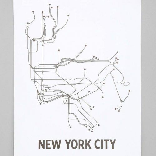 New York Subway Map Wall Art (Photo 4 of 20)