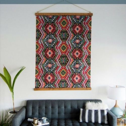 African Fabric Wall Art (Photo 6 of 15)