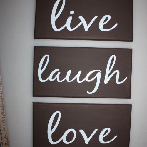 Live Laugh Love Canvas Wall Art (Photo 8 of 15)