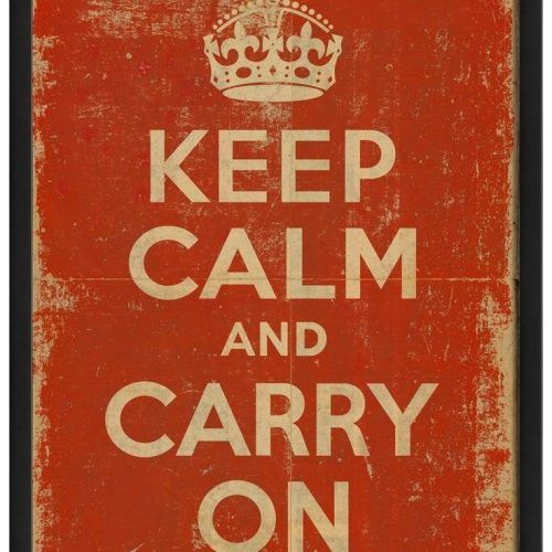 Keep Calm And Carry On Wall Art (Photo 22 of 25)