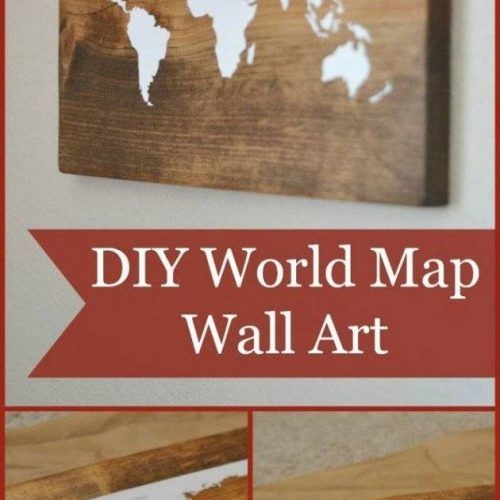 Wood Map Wall Art (Photo 14 of 20)