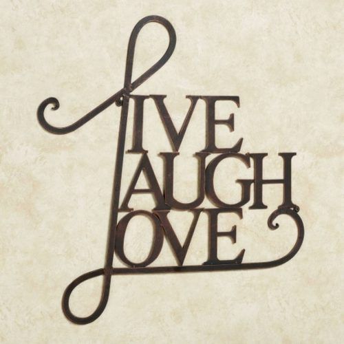 Live Love Laugh Metal Wall Decor (Photo 7 of 25)