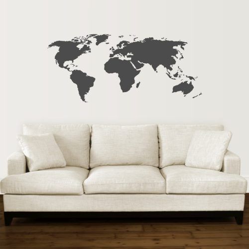 World Map For Wall Art (Photo 5 of 20)