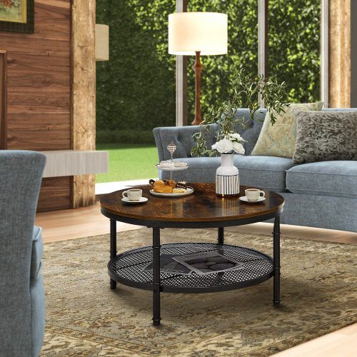 2-Tier Metal Coffee Tables (Photo 5 of 20)