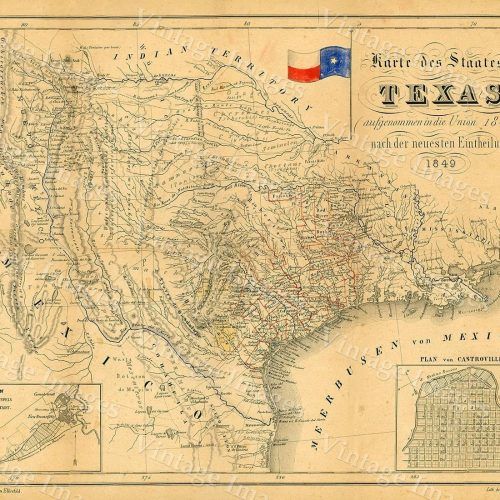 Texas Map Wall Art (Photo 2 of 20)