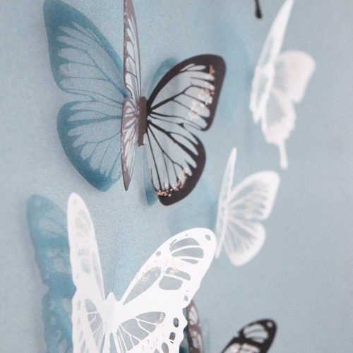 3D Removable Butterfly Wall Art Stickers (Photo 12 of 20)