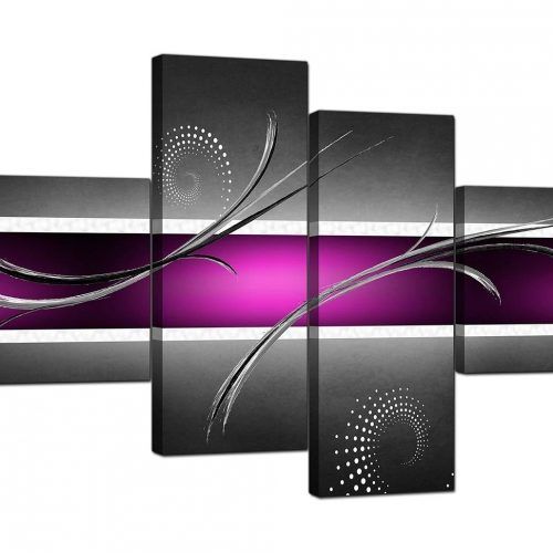 Purple And Grey Abstract Wall Art (Photo 15 of 20)