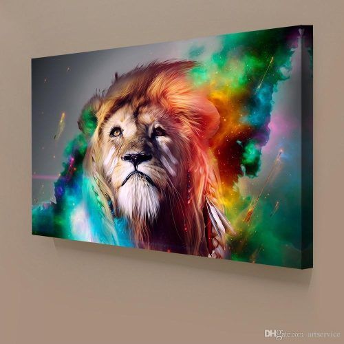 Abstract Lion Wall Art (Photo 3 of 20)