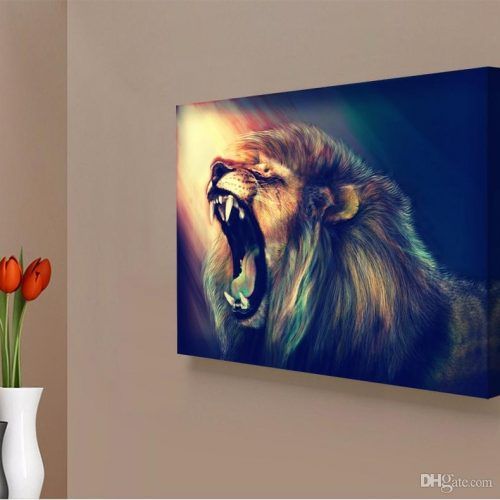 Abstract Lion Wall Art (Photo 12 of 20)